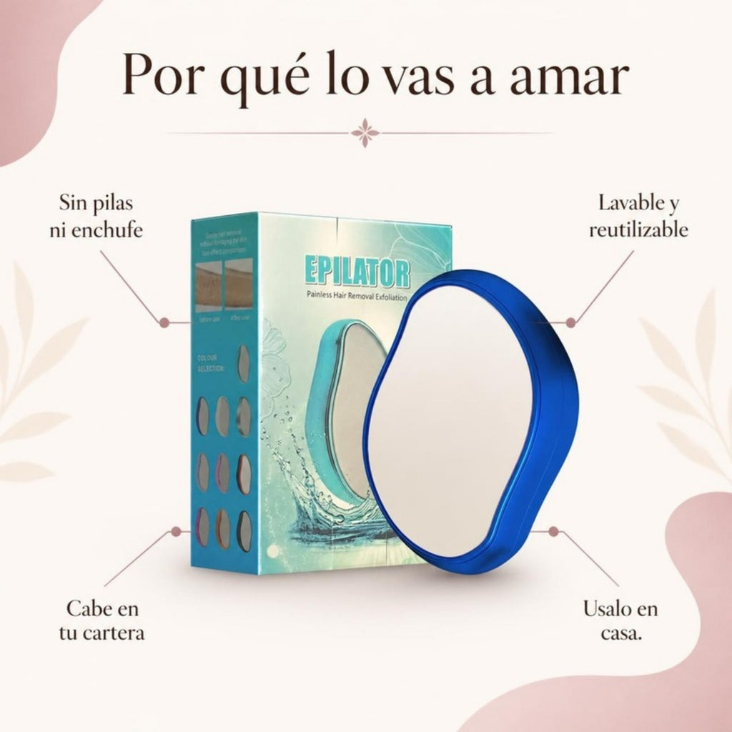 Por qué lo vas a amar: sin pilas ni enchufe, lavable y reutilizable, cabe en tu cartera, usalo en casa